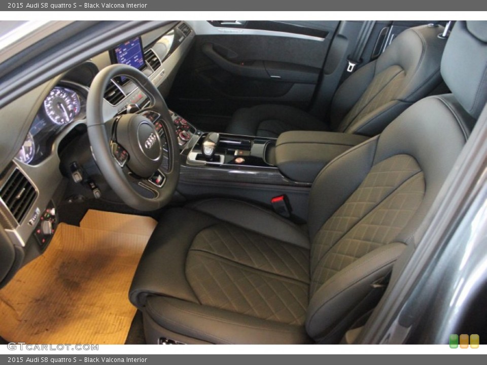 Black Valcona Interior Front Seat for the 2015 Audi S8 quattro S #97647861