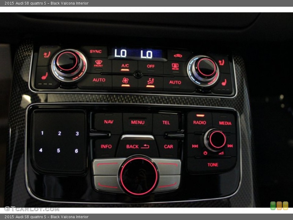 Black Valcona Interior Controls for the 2015 Audi S8 quattro S #97647960