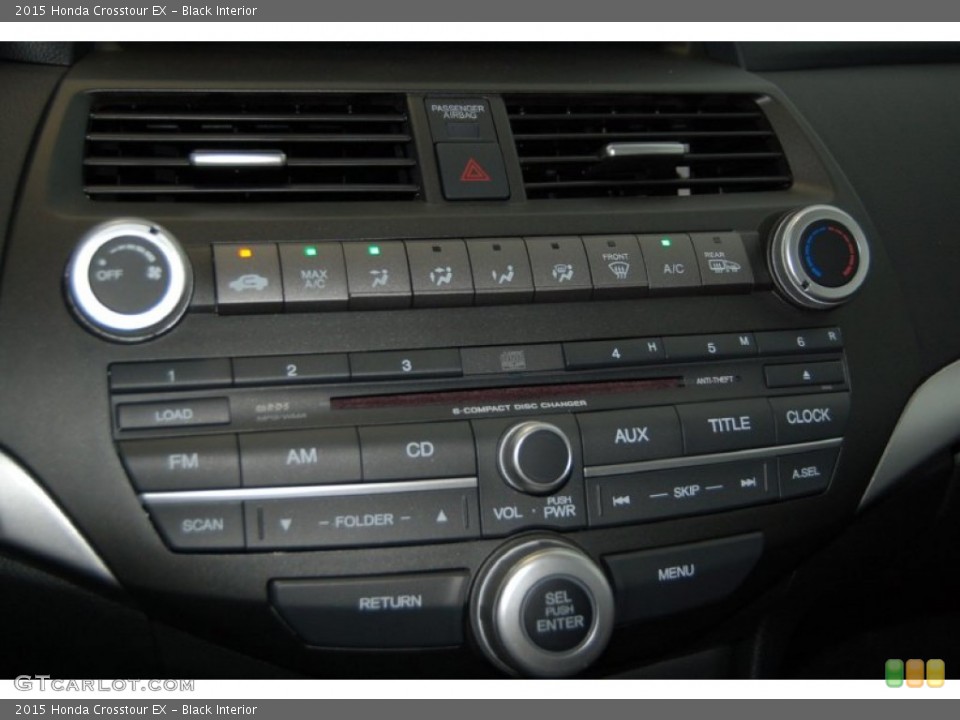Black Interior Controls for the 2015 Honda Crosstour EX #97648092