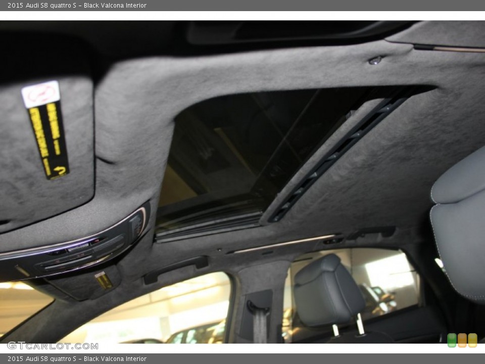 Black Valcona Interior Sunroof for the 2015 Audi S8 quattro S #97648296