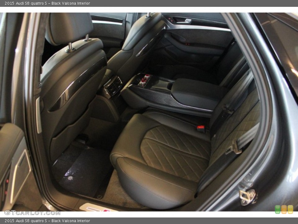 Black Valcona Interior Rear Seat for the 2015 Audi S8 quattro S #97648362