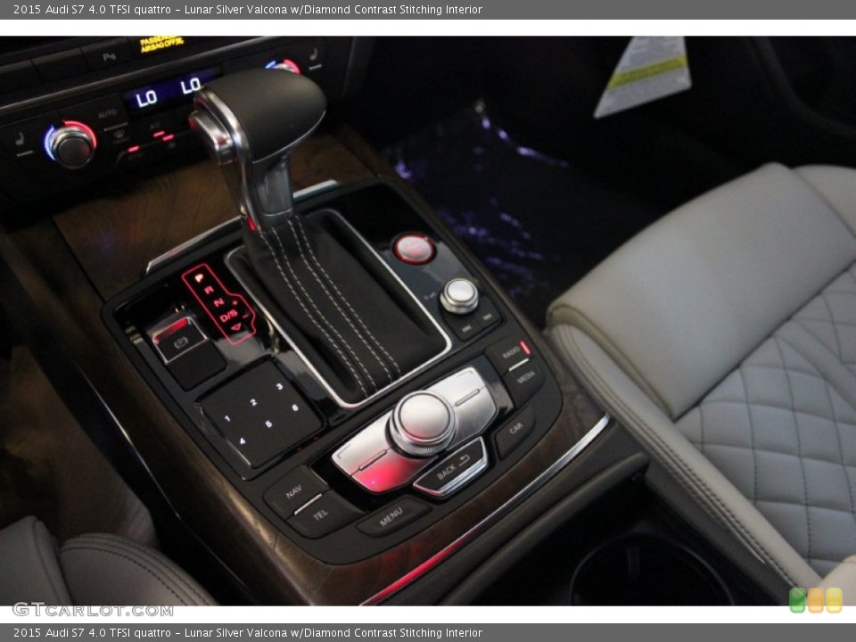 Lunar Silver Valcona w/Diamond Contrast Stitching Interior Controls for the 2015 Audi S7 4.0 TFSI quattro #97648848