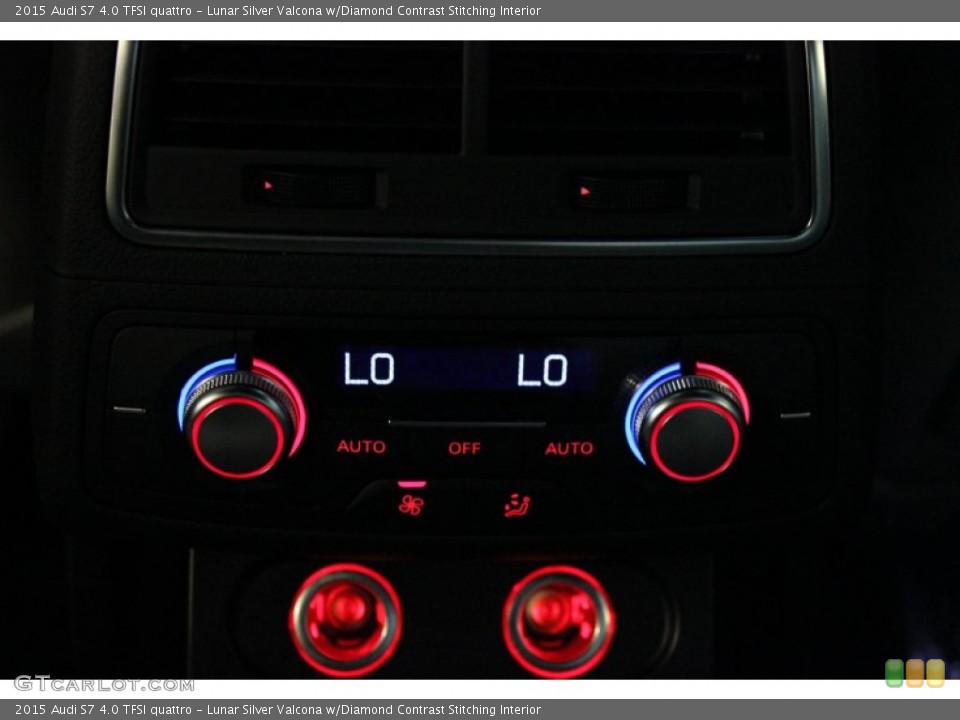 Lunar Silver Valcona w/Diamond Contrast Stitching Interior Controls for the 2015 Audi S7 4.0 TFSI quattro #97649265