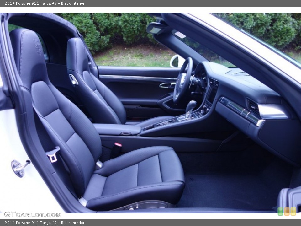 Black Interior Front Seat for the 2014 Porsche 911 Targa 4S #97649829