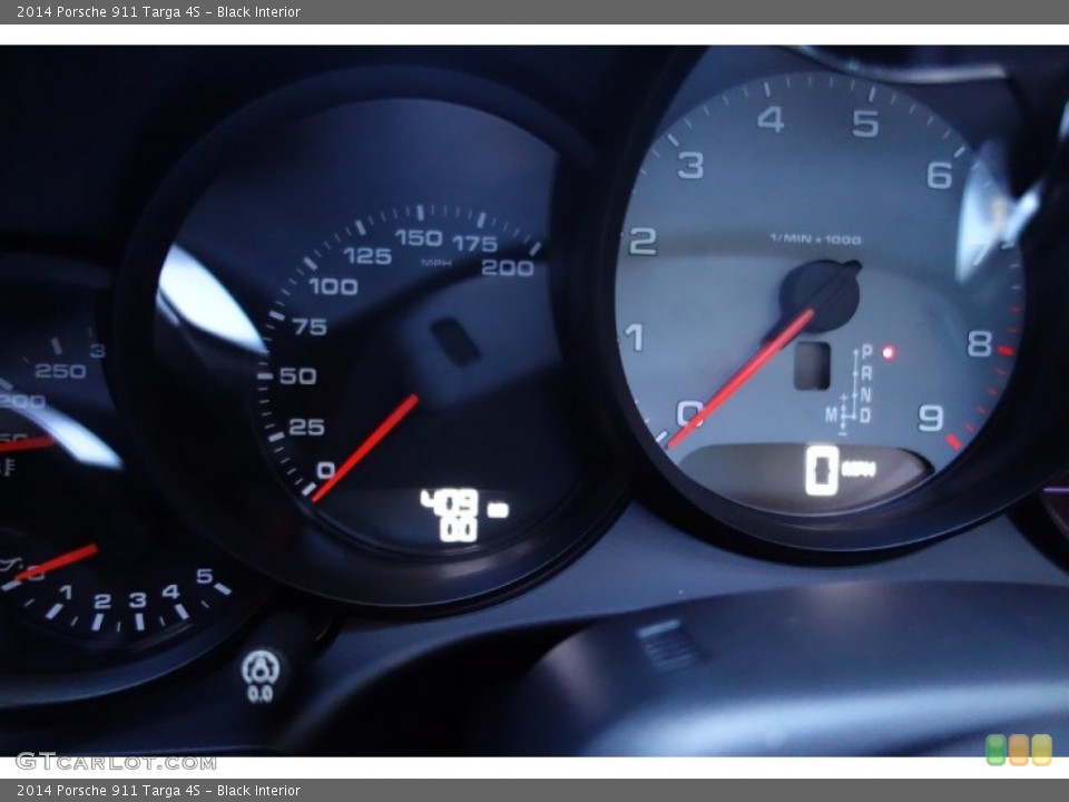 Black Interior Gauges for the 2014 Porsche 911 Targa 4S #97649946