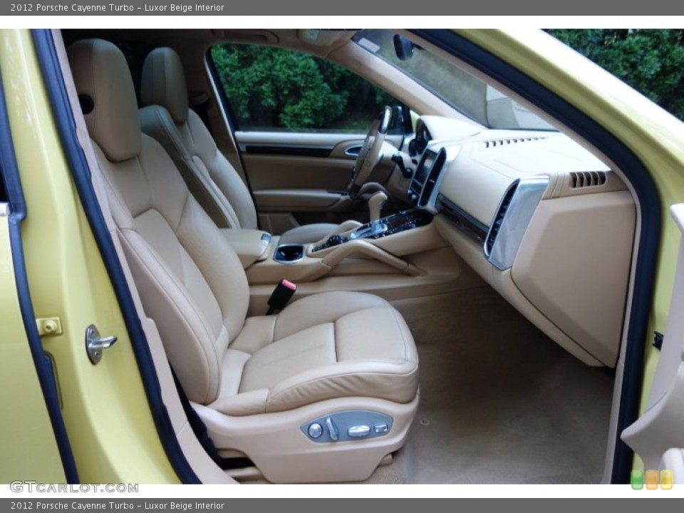 Luxor Beige Interior Front Seat for the 2012 Porsche Cayenne Turbo #97650369