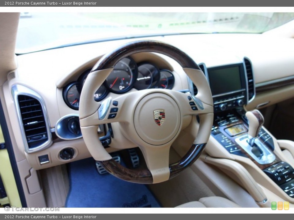 Luxor Beige Interior Steering Wheel for the 2012 Porsche Cayenne Turbo #97650444