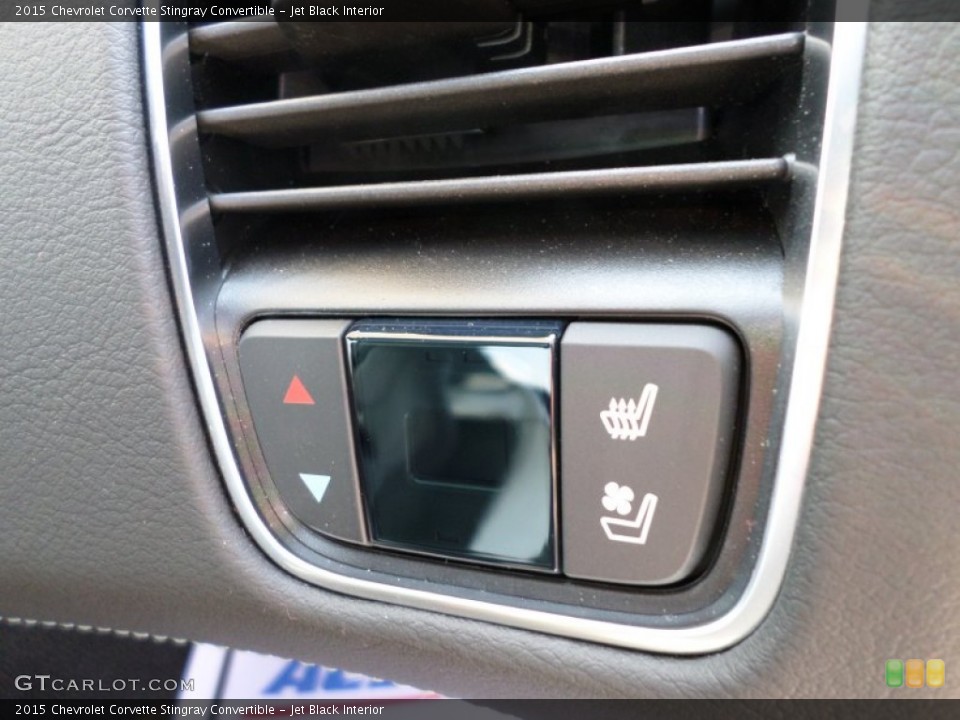 Jet Black Interior Controls for the 2015 Chevrolet Corvette Stingray Convertible #97653384