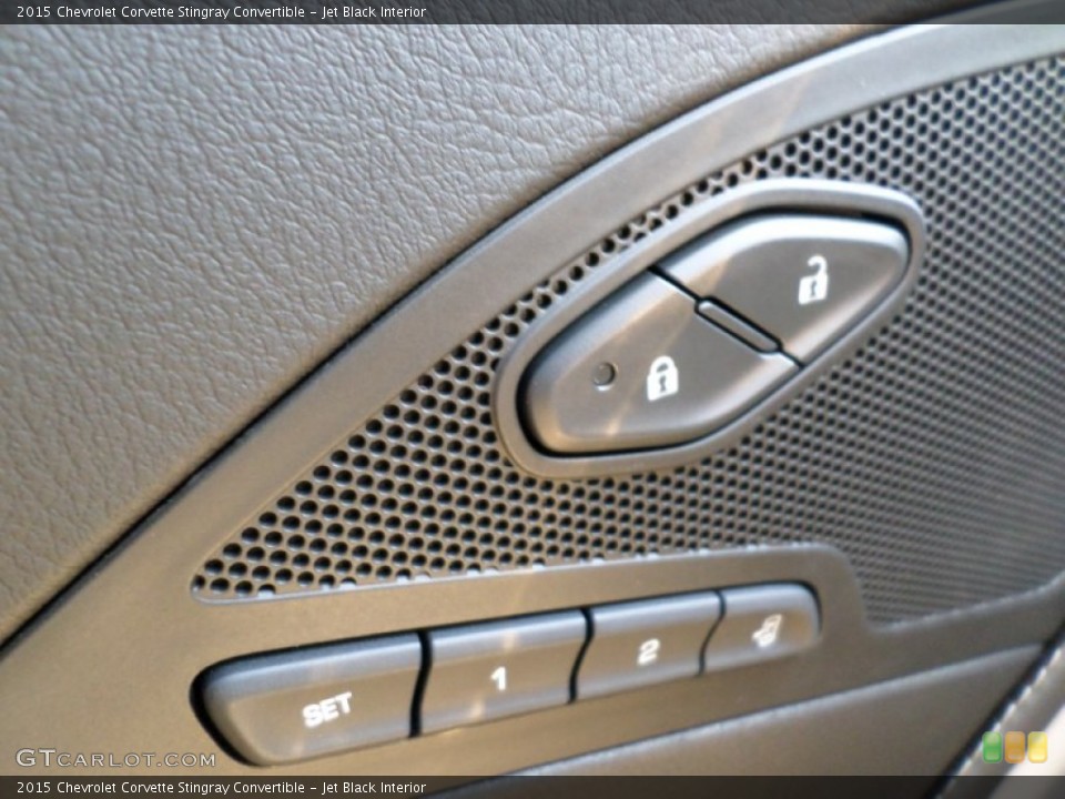 Jet Black Interior Controls for the 2015 Chevrolet Corvette Stingray Convertible #97653567