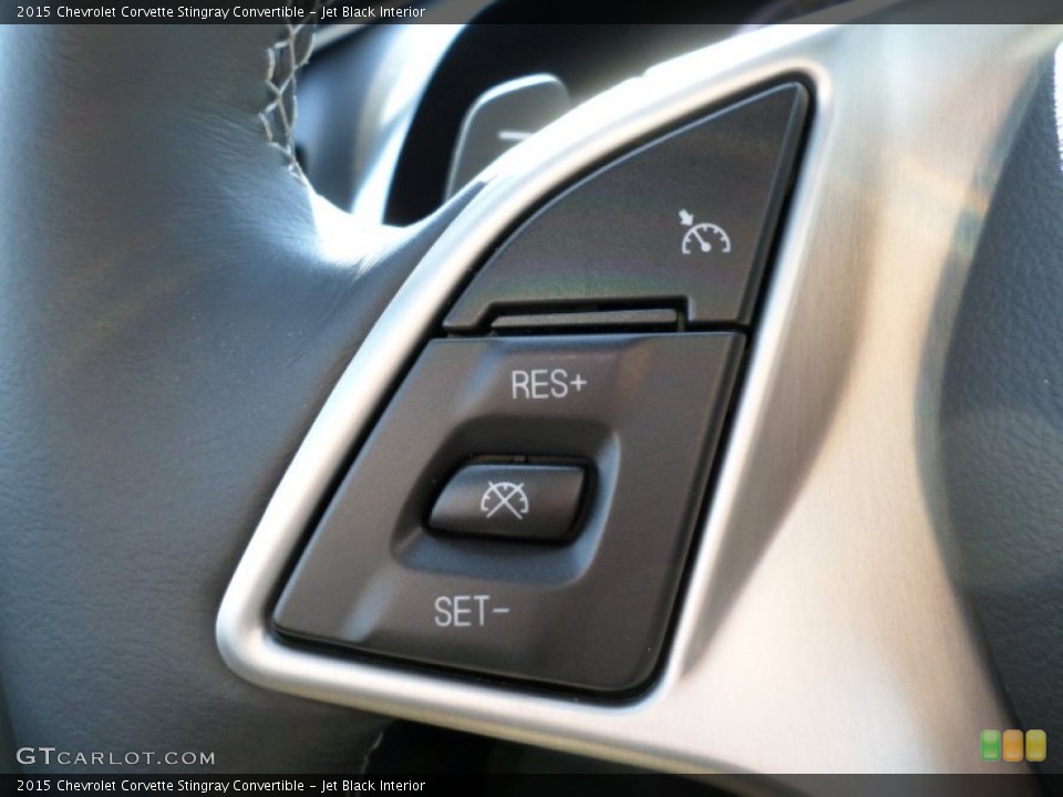 Jet Black Interior Controls for the 2015 Chevrolet Corvette Stingray Convertible #97653666