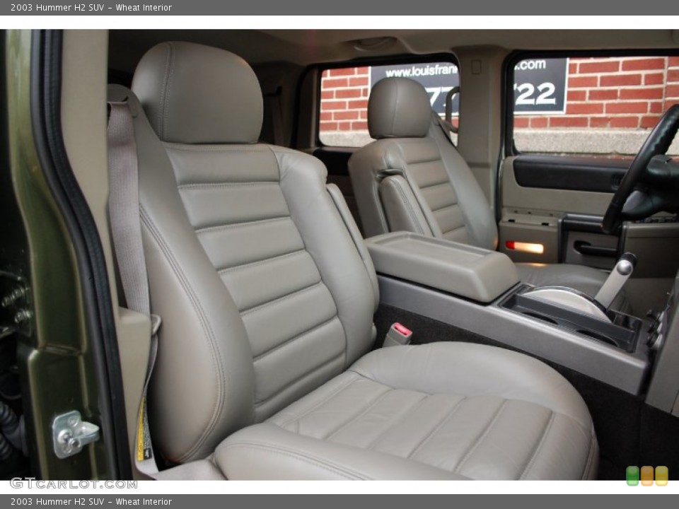 Wheat Interior Front Seat for the 2003 Hummer H2 SUV #97654600