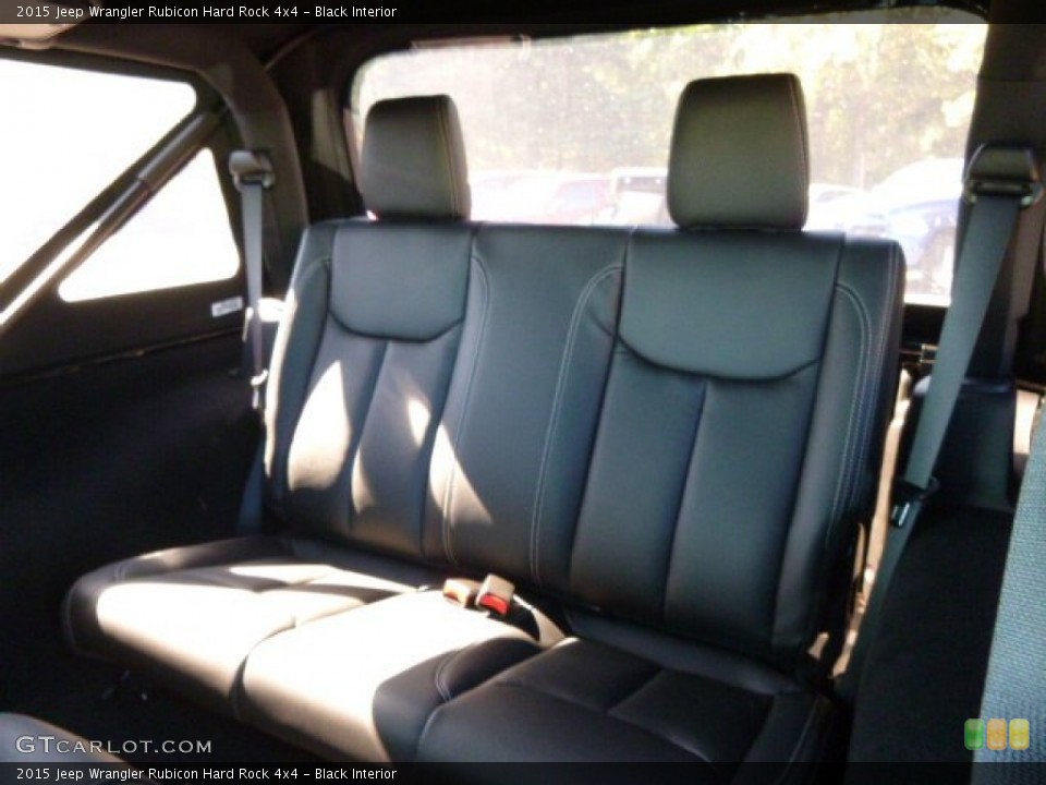 Black Interior Rear Seat for the 2015 Jeep Wrangler Rubicon Hard Rock 4x4 #97656276