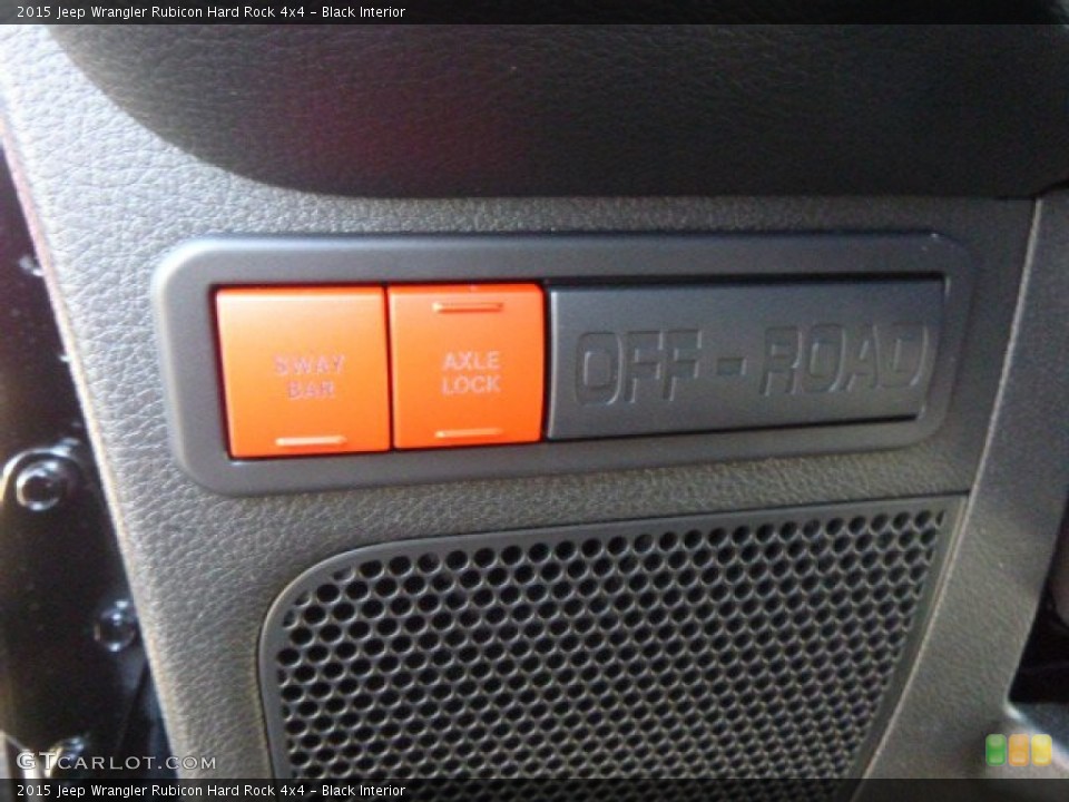 Black Interior Controls for the 2015 Jeep Wrangler Rubicon Hard Rock 4x4 #97656363