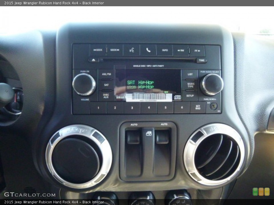 Black Interior Controls for the 2015 Jeep Wrangler Rubicon Hard Rock 4x4 #97656393