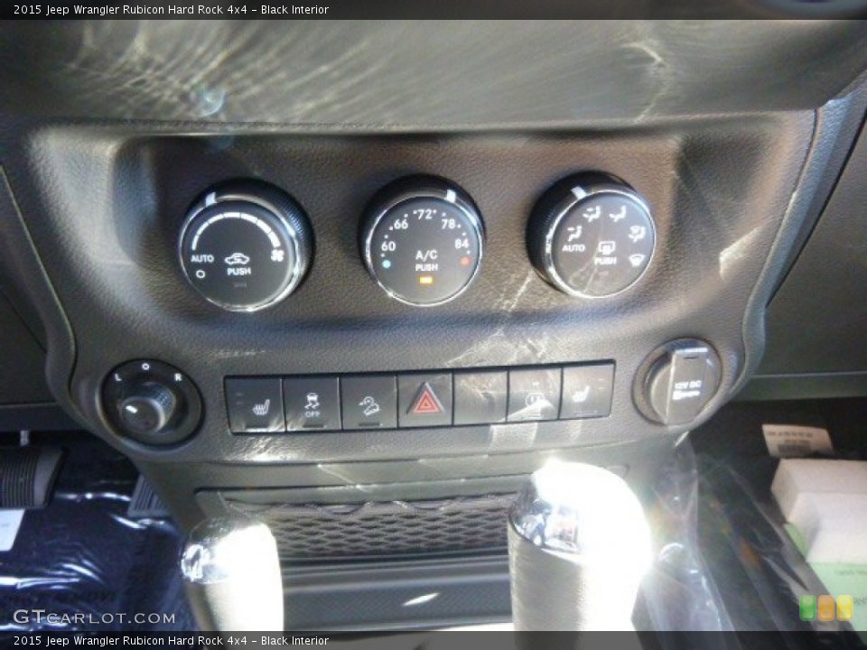 Black Interior Controls for the 2015 Jeep Wrangler Rubicon Hard Rock 4x4 #97656417