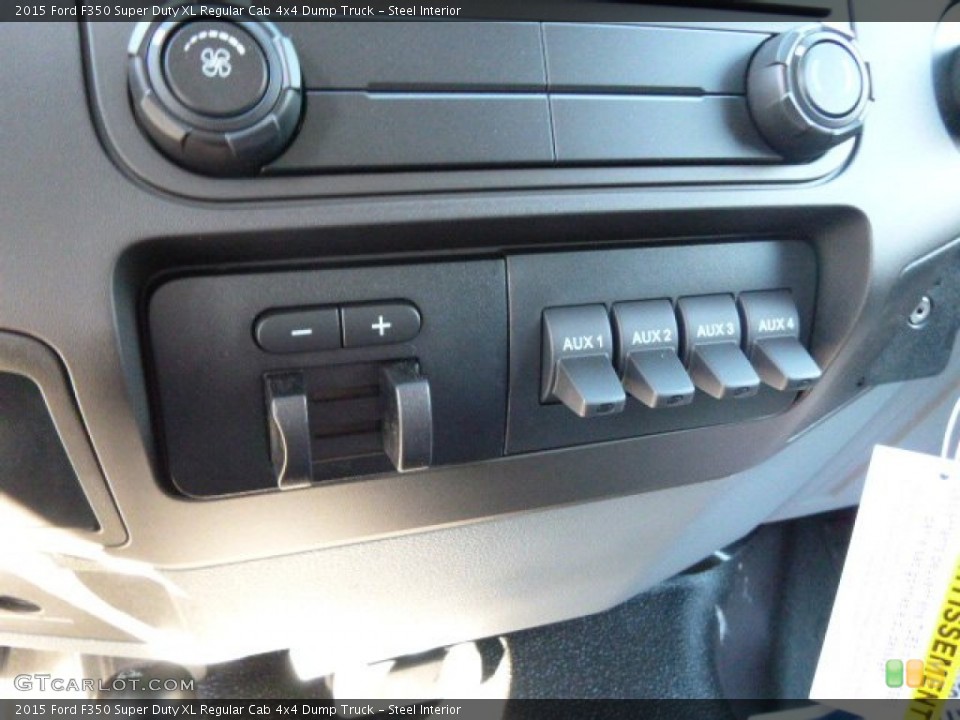 Steel Interior Controls for the 2015 Ford F350 Super Duty XL Regular Cab 4x4 Dump Truck #97657614
