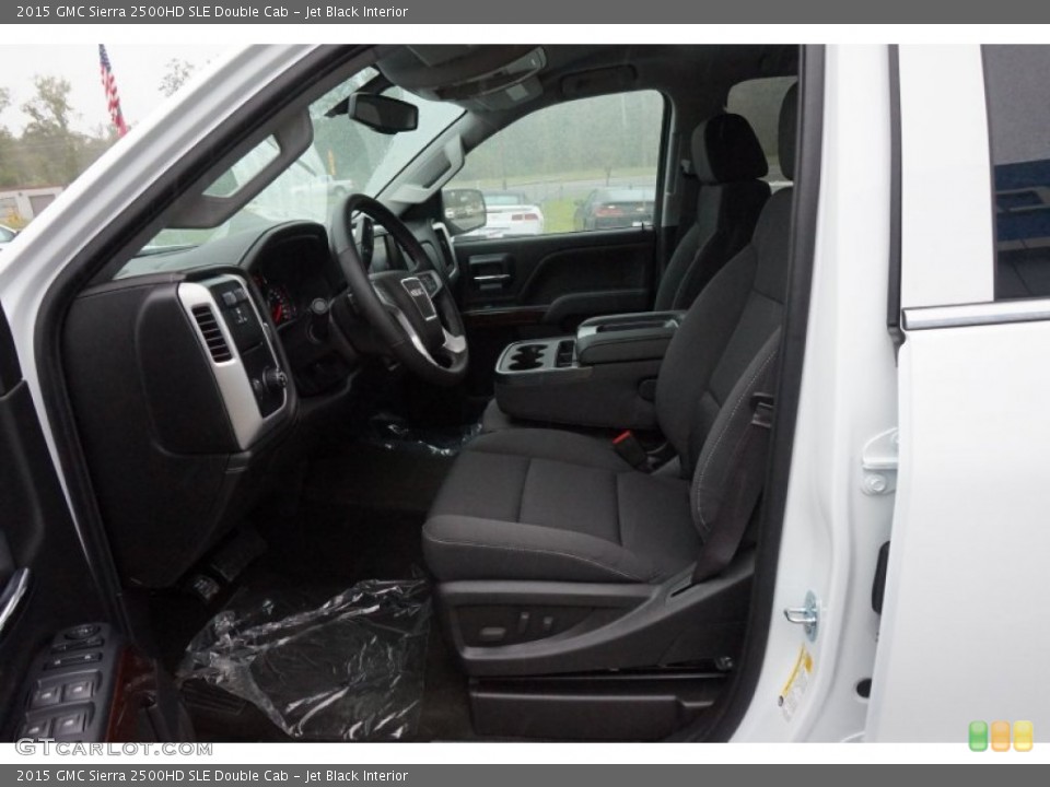 Jet Black Interior Photo for the 2015 GMC Sierra 2500HD SLE Double Cab #97658650