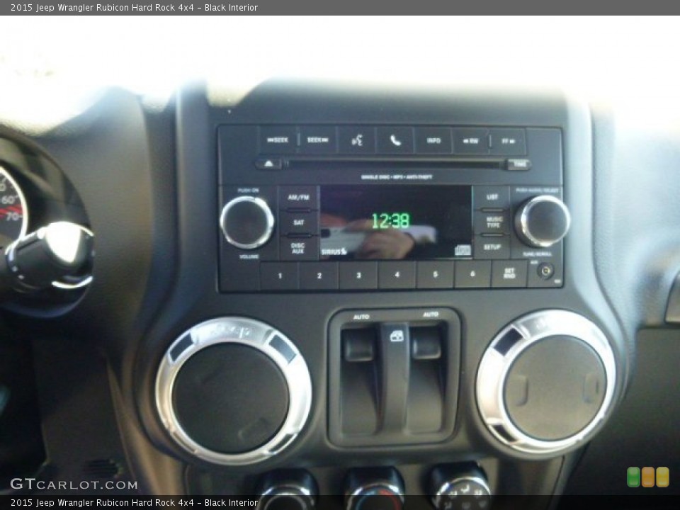 Black Interior Controls for the 2015 Jeep Wrangler Rubicon Hard Rock 4x4 #97659660