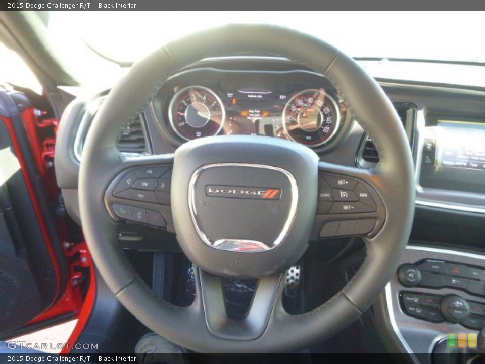 Black Interior Steering Wheel for the 2015 Dodge Challenger R/T #97664061