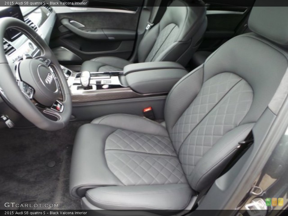 Black Valcona Interior Front Seat for the 2015 Audi S8 quattro S #97666836