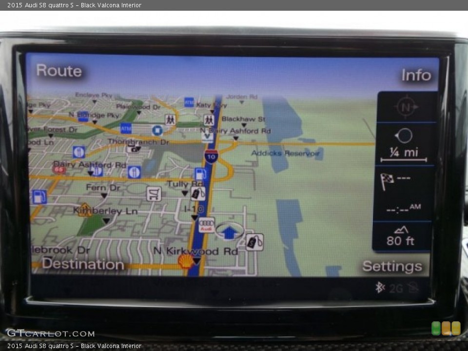 Black Valcona Interior Navigation for the 2015 Audi S8 quattro S #97666992