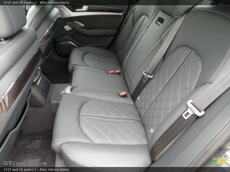 Black Valcona Interior Rear Seat for the 2015 Audi S8 quattro S #97667277