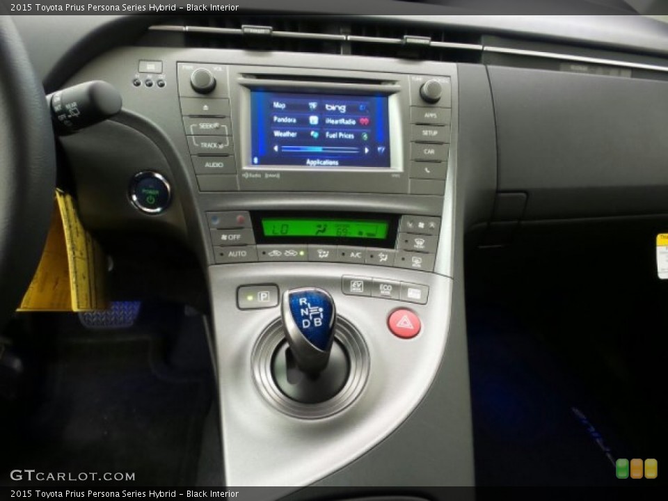 Black Interior Controls for the 2015 Toyota Prius Persona Series Hybrid #97668771