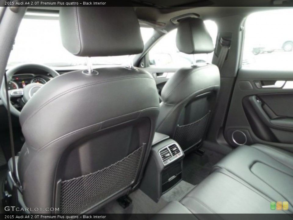 Black Interior Rear Seat for the 2015 Audi A4 2.0T Premium Plus quattro #97671528