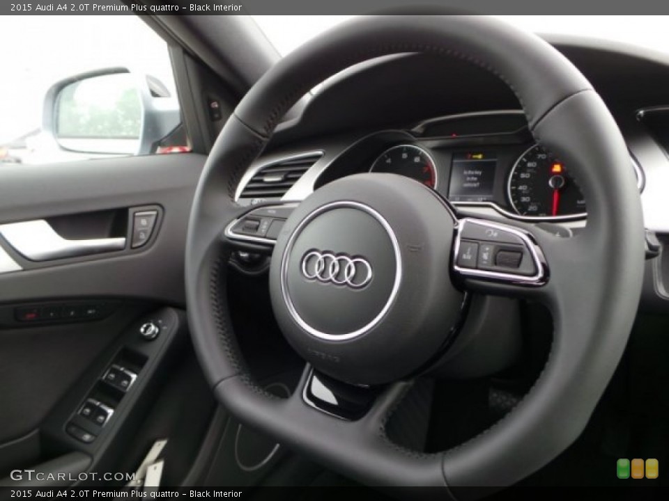 Black Interior Steering Wheel for the 2015 Audi A4 2.0T Premium Plus quattro #97671603