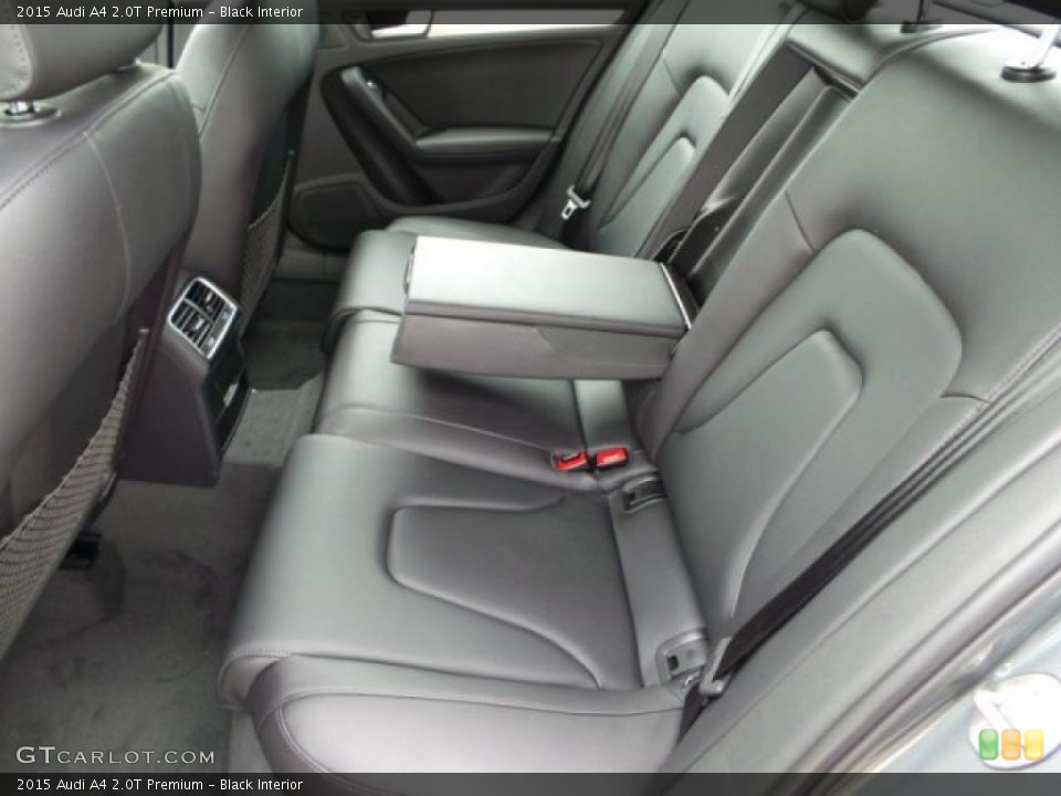 Black Interior Rear Seat for the 2015 Audi A4 2.0T Premium #97674600