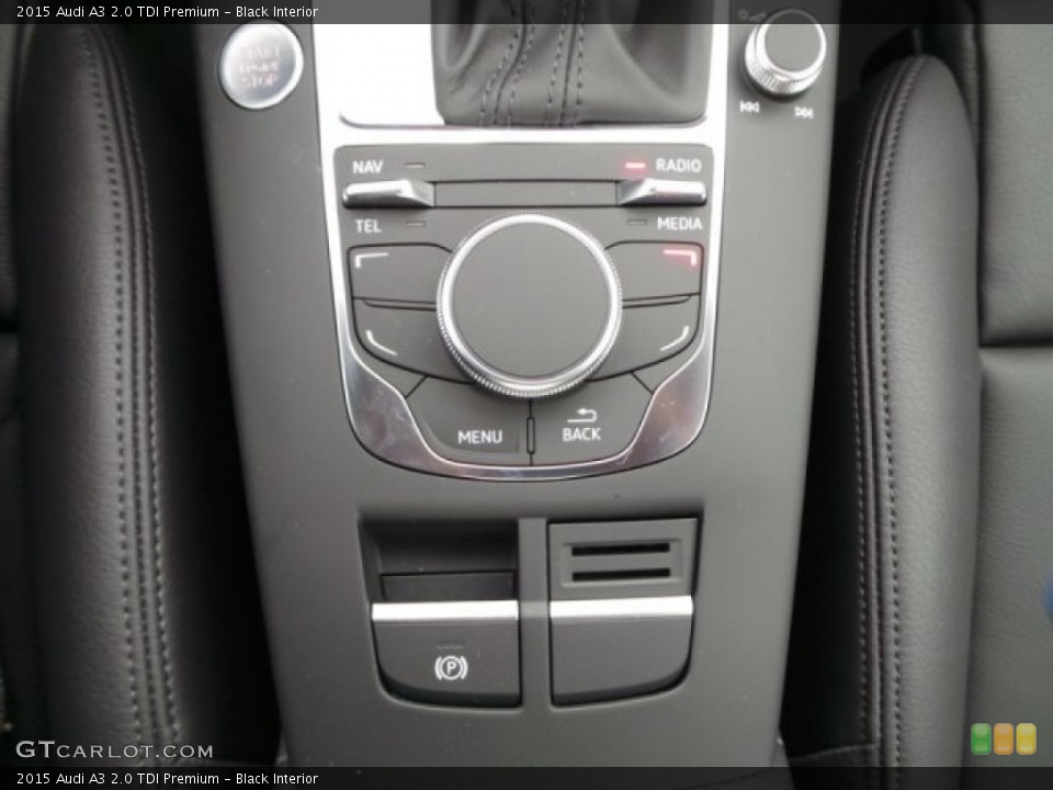 Black Interior Controls for the 2015 Audi A3 2.0 TDI Premium #97675284