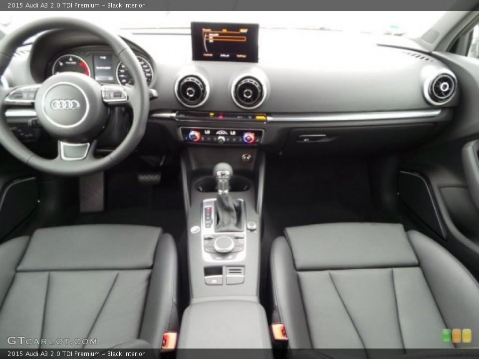 Black Interior Dashboard for the 2015 Audi A3 2.0 TDI Premium #97675419
