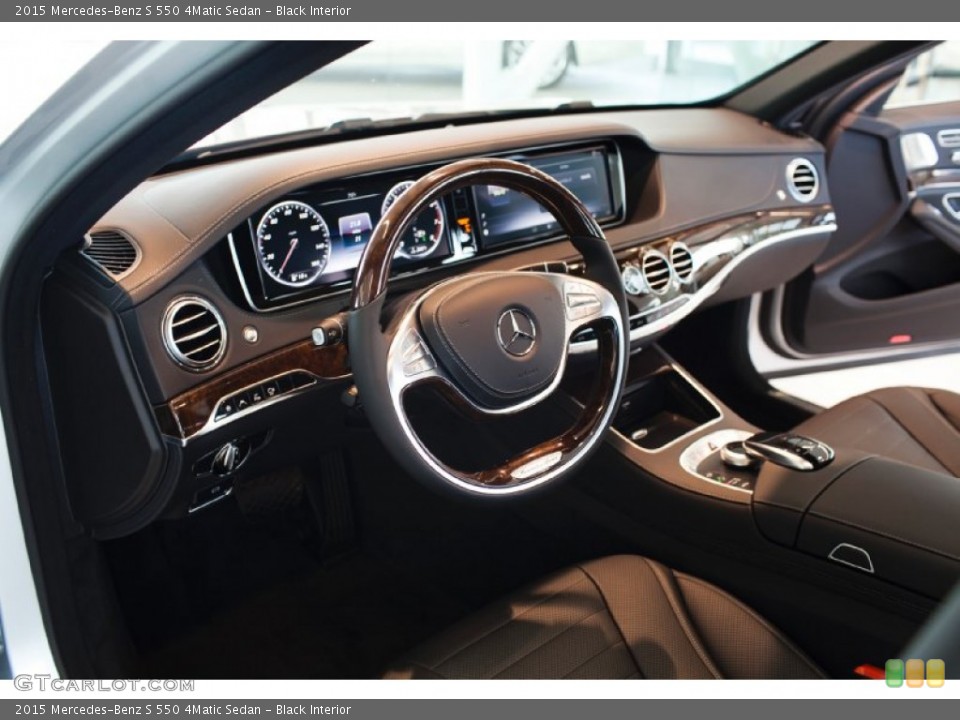Black Interior Dashboard for the 2015 Mercedes-Benz S 550 4Matic Sedan #97675566