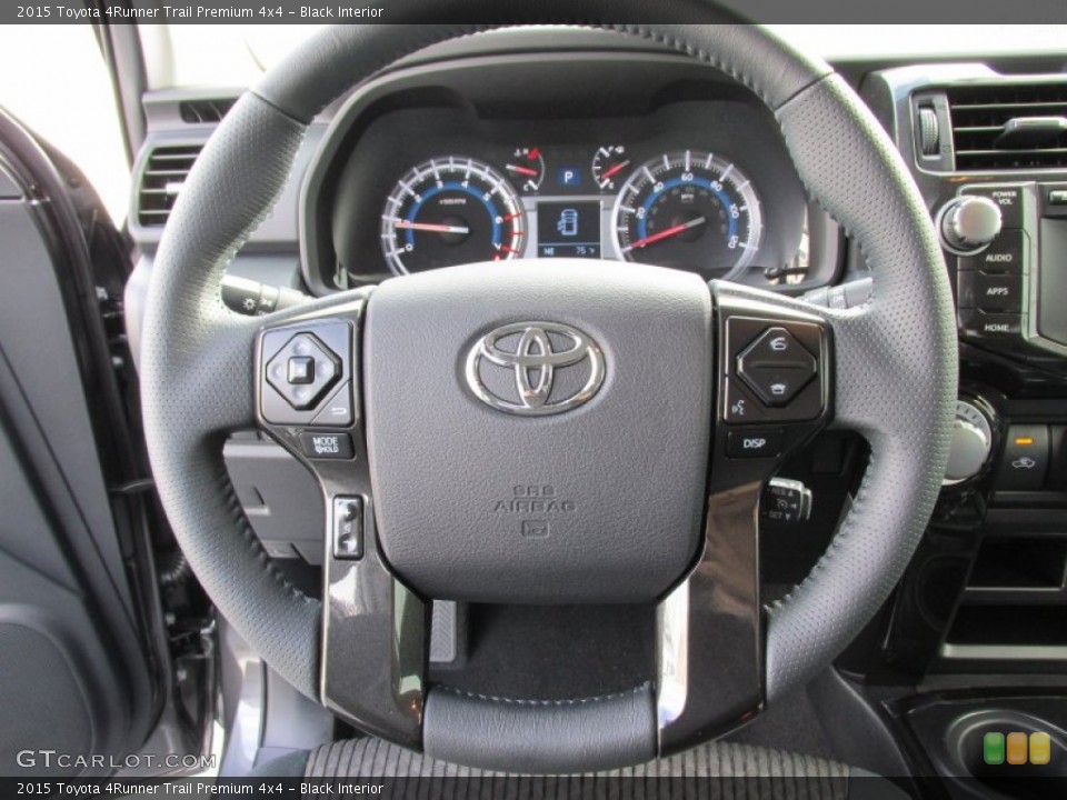 Black Interior Steering Wheel for the 2015 Toyota 4Runner Trail Premium 4x4 #97691652