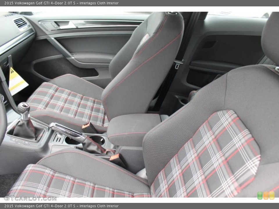 Interlagos Cloth Interior Front Seat for the 2015 Volkswagen Golf GTI 4-Door 2.0T S #97693396
