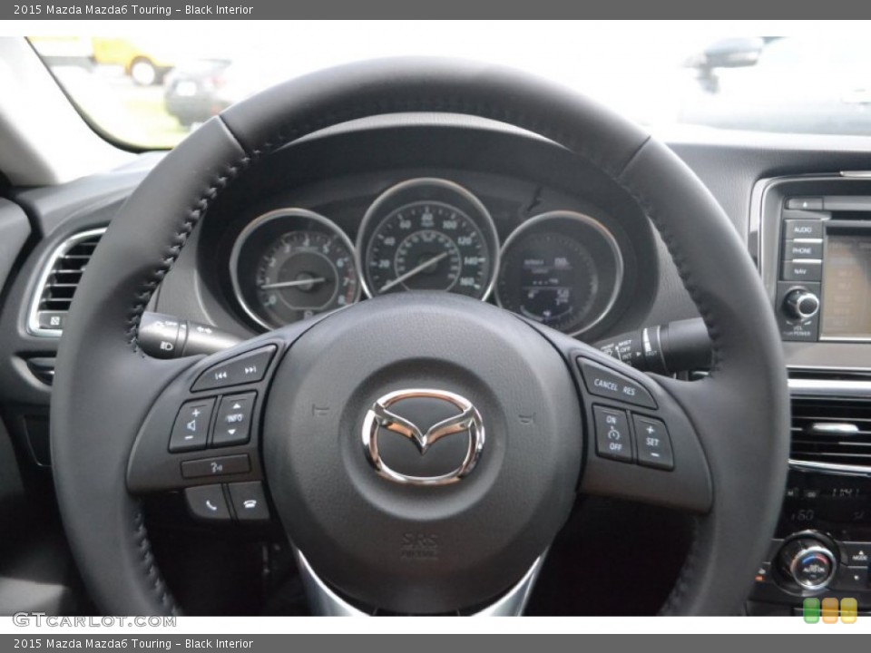 Black Interior Steering Wheel for the 2015 Mazda Mazda6 Touring #97700529