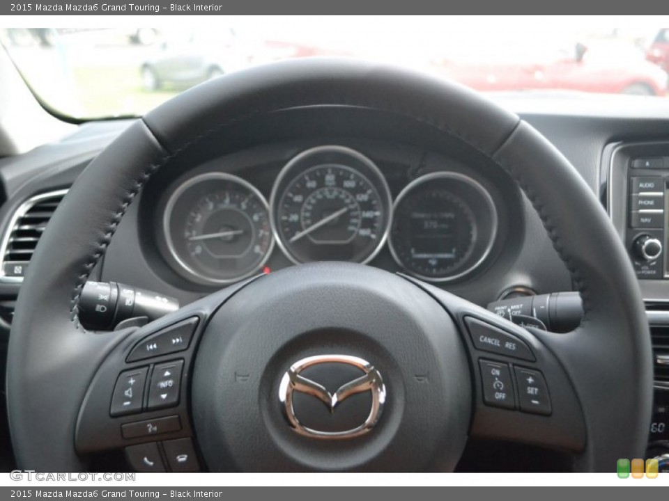 Black Interior Steering Wheel for the 2015 Mazda Mazda6 Grand Touring #97701528