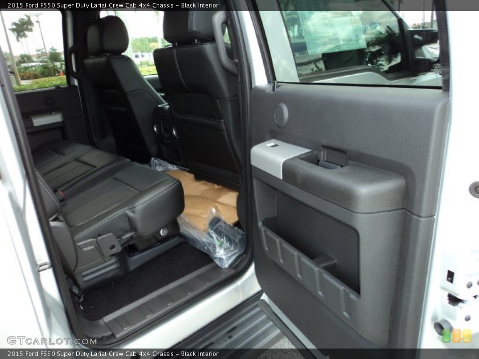Black Interior Rear Seat for the 2015 Ford F550 Super Duty Lariat Crew Cab 4x4 Chassis #97705854
