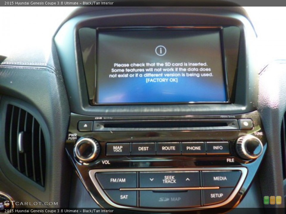 Black/Tan Interior Controls for the 2015 Hyundai Genesis Coupe 3.8 Ultimate #97715799