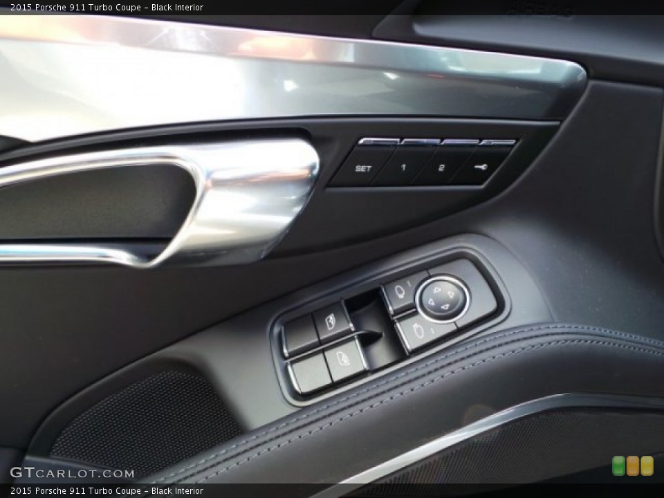 Black Interior Controls for the 2015 Porsche 911 Turbo Coupe #97716420