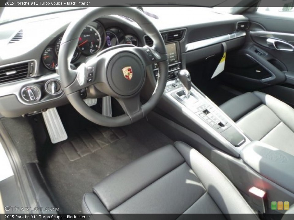 Black Interior Prime Interior for the 2015 Porsche 911 Turbo Coupe #97716456
