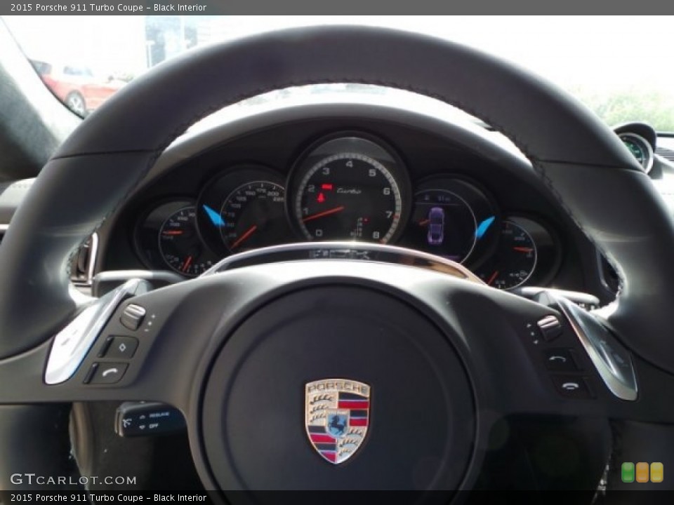 Black Interior Controls for the 2015 Porsche 911 Turbo Coupe #97716648