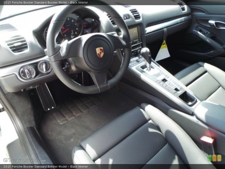 Black Interior Prime Interior for the 2015 Porsche Boxster  #97718262