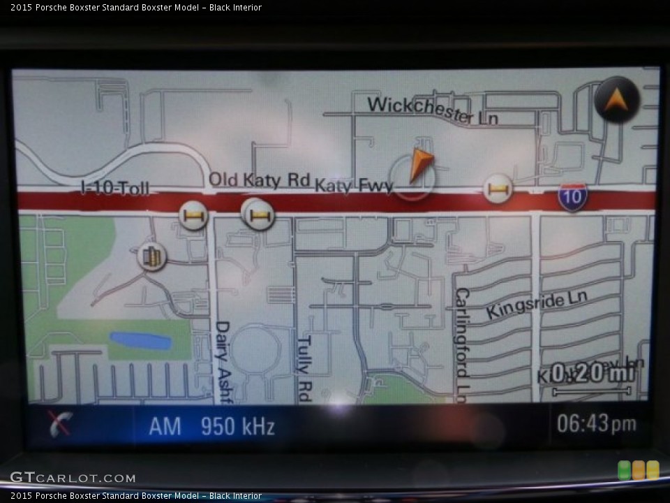 Black Interior Navigation for the 2015 Porsche Boxster  #97718340