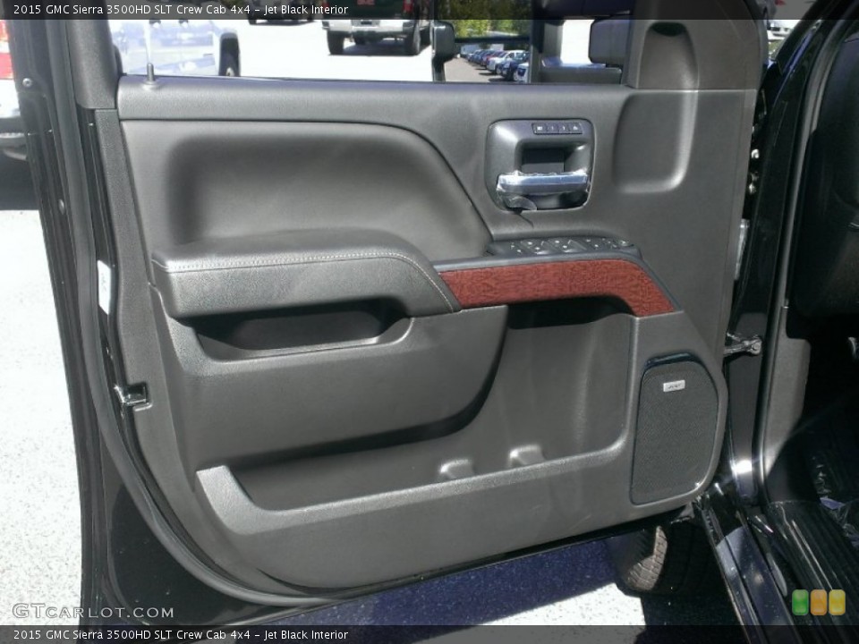 Jet Black Interior Door Panel for the 2015 GMC Sierra 3500HD SLT Crew Cab 4x4 #97718403