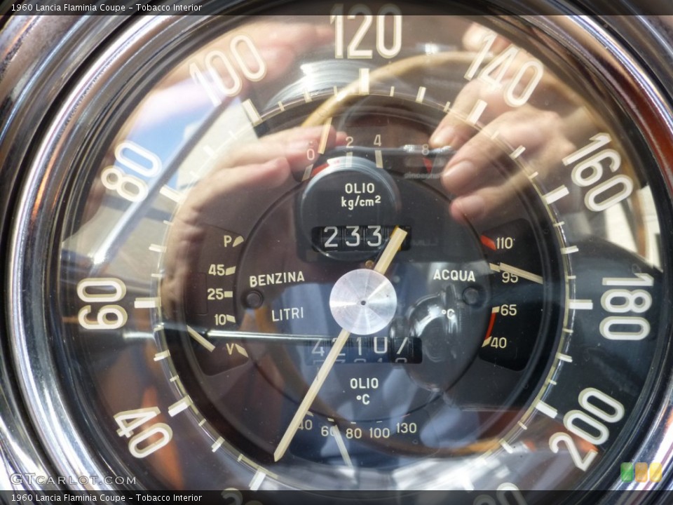 Tobacco Interior Gauges for the 1960 Lancia Flaminia Coupe #97720902