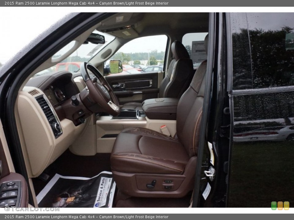 Canyon Brown/Light Frost Beige Interior Photo for the 2015 Ram 2500 Laramie Longhorn Mega Cab 4x4 #97725030