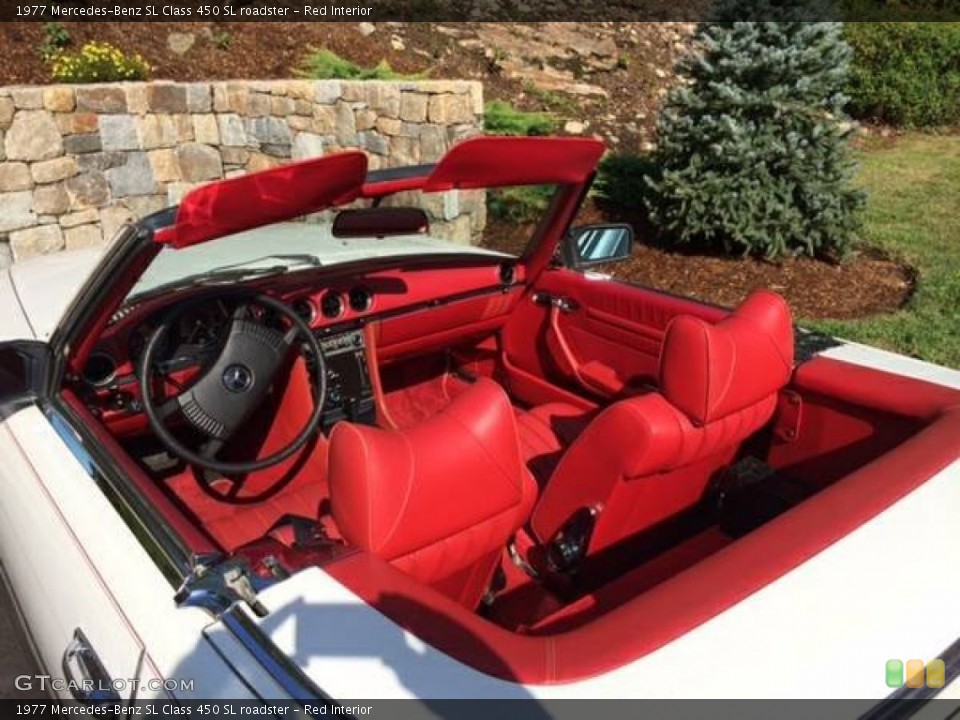 Red 1977 Mercedes-Benz SL Class Interiors