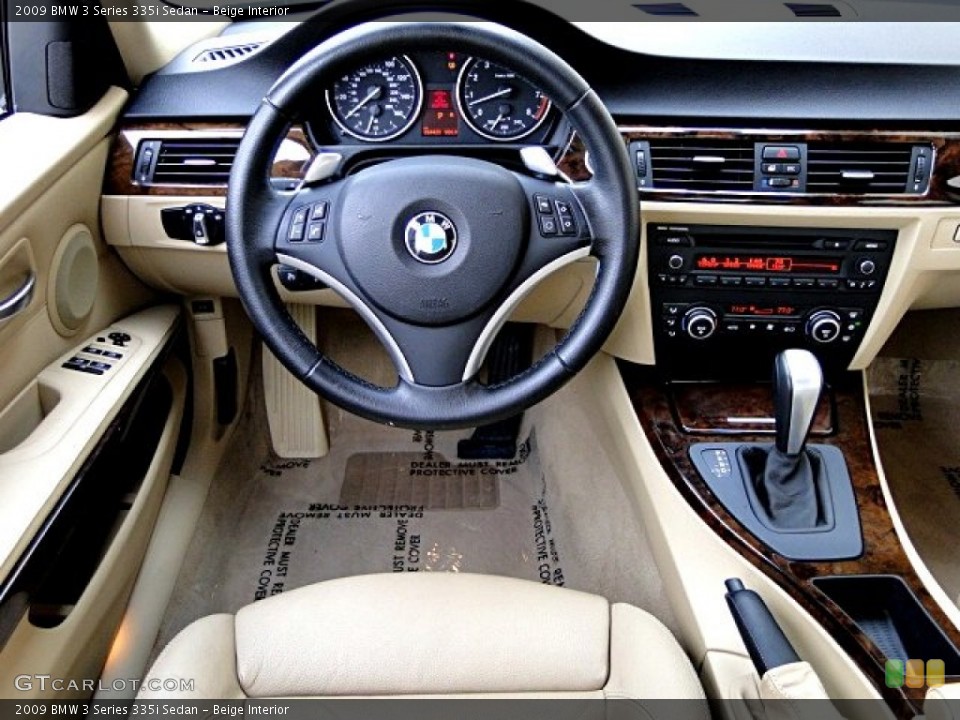 Beige Interior Dashboard for the 2009 BMW 3 Series 335i Sedan #97727901