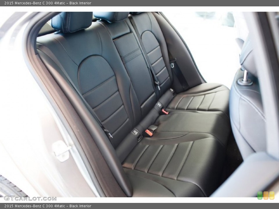 Black Interior Rear Seat for the 2015 Mercedes-Benz C 300 4Matic #97732317